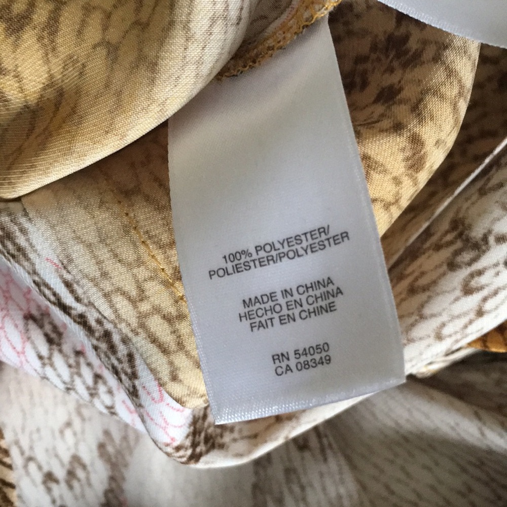 Anne Klein animal skin v neck wrap dress - Picture 5 of 5